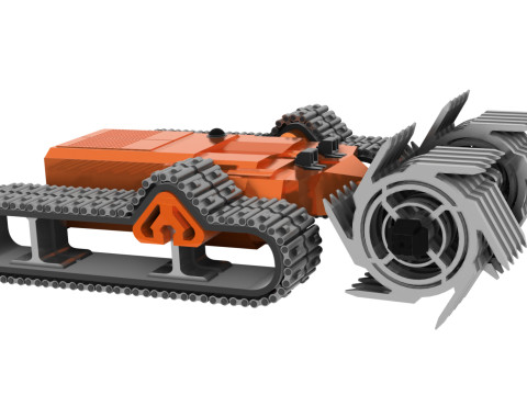 Charrue Rversible Robotise 3D Model