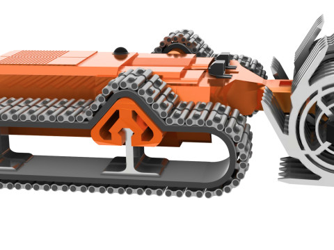 Charrue Rversible Robotise 3D Model