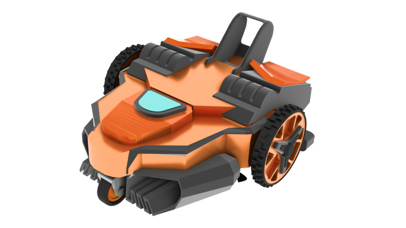 Robot Tondeuse Intelligent et Scuris- Design fonctionnel Model 3D .c4d .max .obj .3ds .fbx .stl .blend