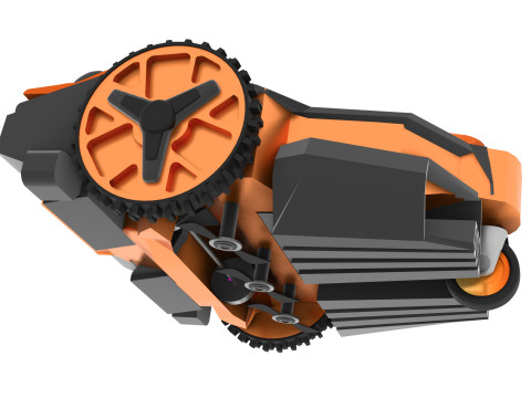 Robot Tondeuse Intelligent et Scuris- Design fonctionnel Model 3D