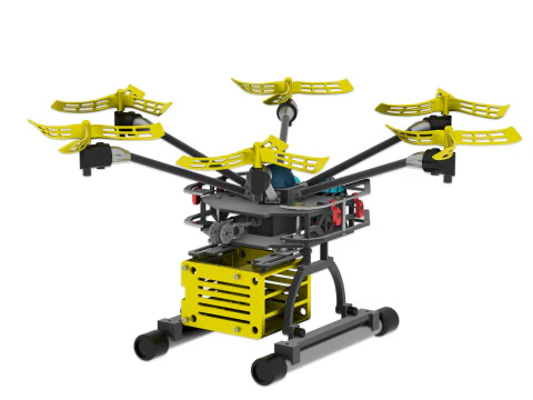 Drone agricole Programa cultural Modelo 3D