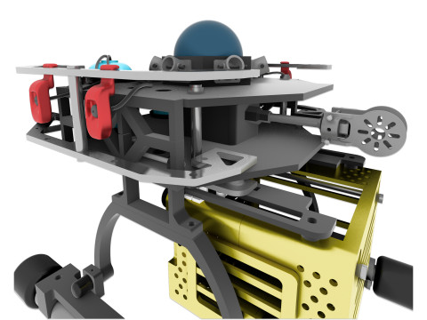 Drone agricole Culture programmee Model 3D