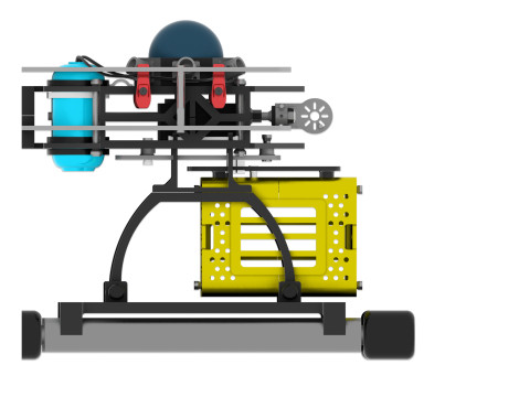 Drone agricole Culture programmee Model 3D