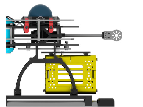 Drone agricole Culture programmee Model 3D