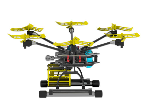 Drone agricole Culture programmee Model 3D