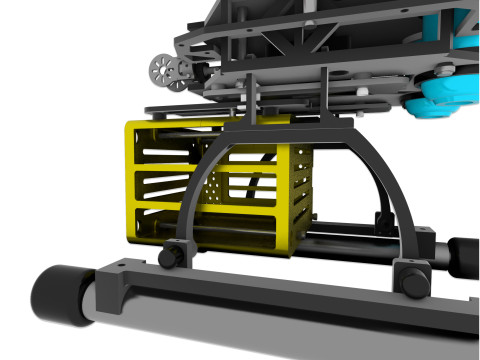 Drone agricole Culture programmee Model 3D