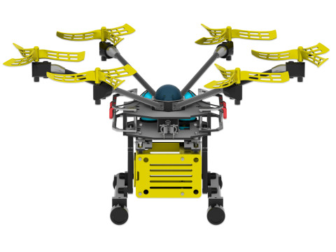 Drone agricole Culture programmee Model 3D