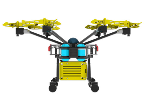 Drone agricole Culture programmee Model 3D