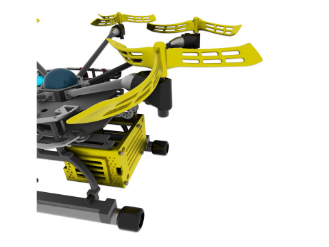 Drone agricole Culture programmee Model 3D