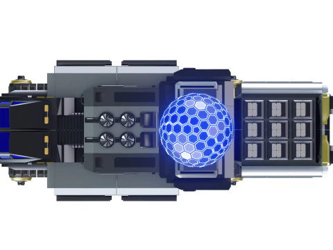 Celeste i&ccedil;in AEGIS-X417 Kubbe 3D Model