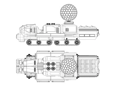 Celeste i&ccedil;in AEGIS-X417 Kubbe 3D Model