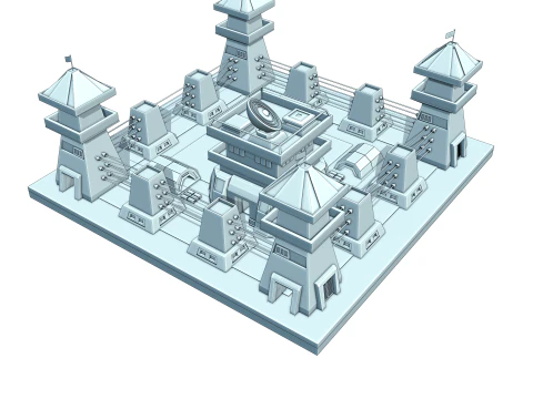 Military Randoms Maquette 3D Modulaire pour Jeux Vido et Impression 3D 3D Model