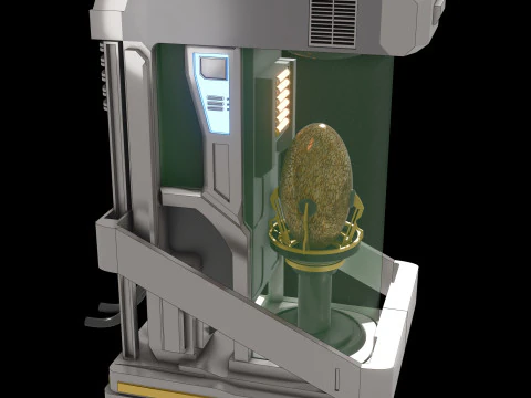 生物技术妊娠室培养箱 3D 模型