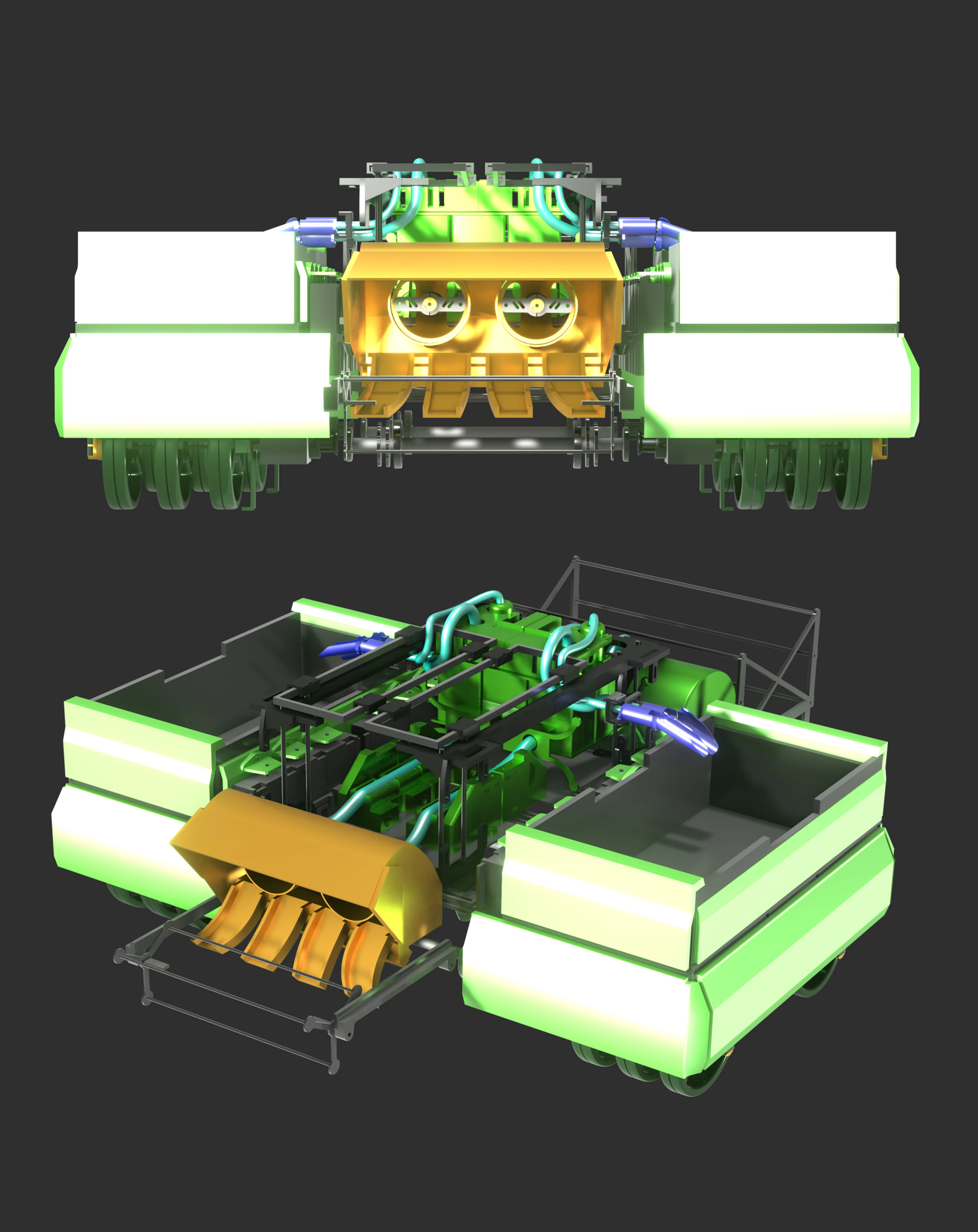 CYBER AGRO - Une Agriculture Autonome et Intelligente Modello 3D .c4d .max .obj .3ds .fbx .stl .blend 