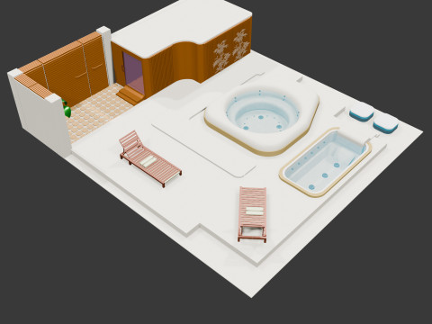 Spa et Sauna 3D Model