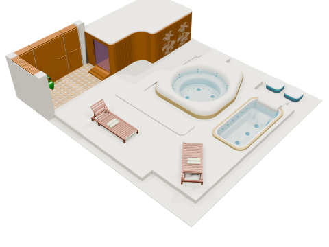Spa et Sauna 3D Model