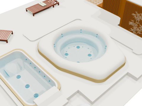 Spa et Sauna 3D Model