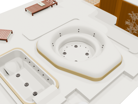 Spa et Sauna 3D Model