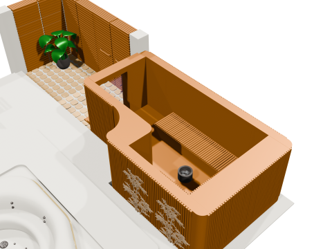 Spa et Sauna 3D Model