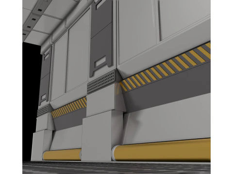 Laboratoire de recherche gntique Couloir Sasse de Protection 3D Model