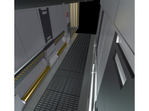 Laboratoire de recherche gntique Couloir Sasse de Protection 3D Модель