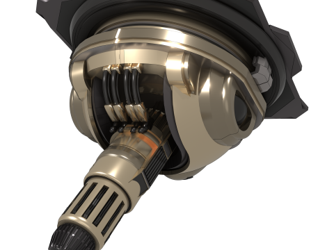 Canon Plasma Particle Defense Turret Sci-Fi Modèle 3D