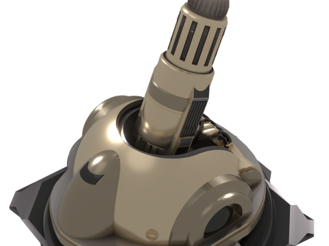 Canon Plasma Particle Defense Turret Sci-Fi Modèle 3D