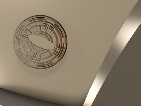 Canon Plasma Particle Defense Turret Sci-Fi Modèle 3D