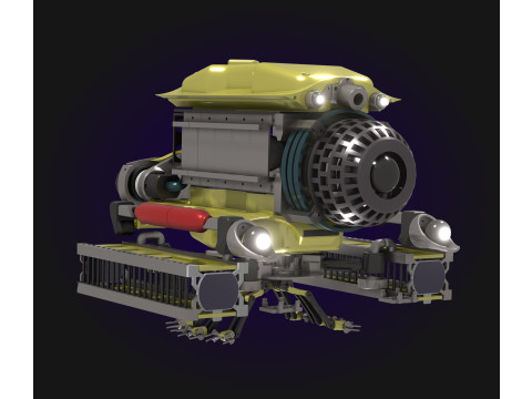 Plateforme robotique sous-marine intelligente 3D Модель
