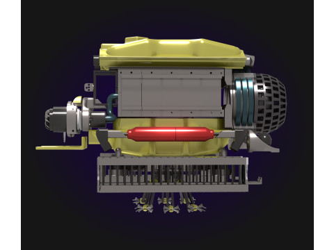 Plateforme robotique sous-marine intelligente 3D Модель