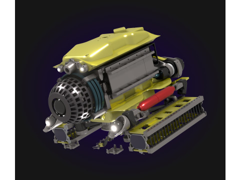 Plateforme robotique sous-marine intelligente 3D Модель