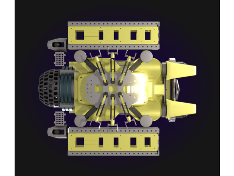 Plateforme robotique sous-marine intelligente 3D Модель