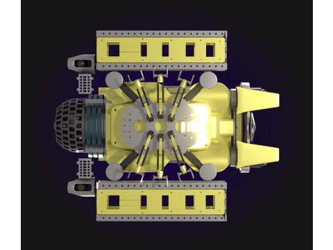 Plateforme robotique sous-marine intelligente 3D Model