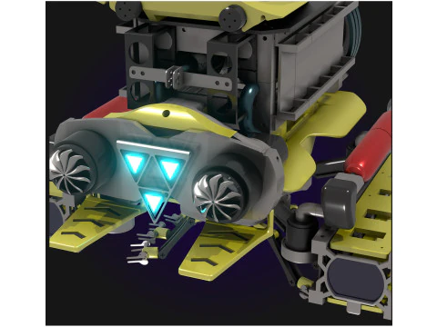 Plateforme robotique sous-marine intelligente 3D Model