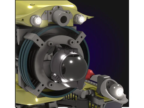 Plateforme robotique sous-marine intelligente 3D Model
