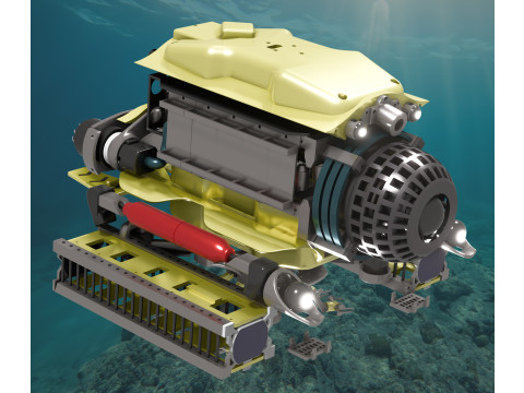 Plateforme robotique sous-marine intelligente 3D Модель