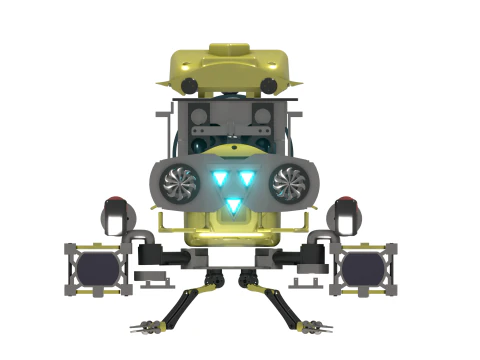 Plateforme robotique sous-marine intelligente 3D Model