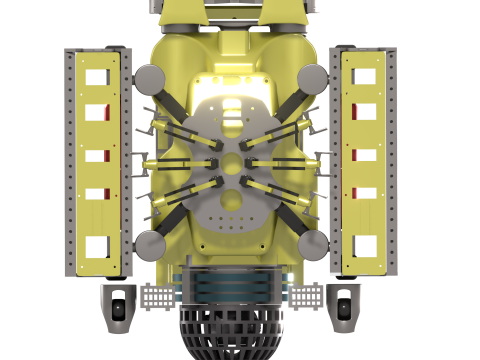 Plateforme robotique sous-marine intelligente 3D Модель