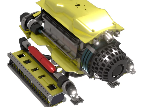 Plateforme robotique sous-marine intelligente 3D Model