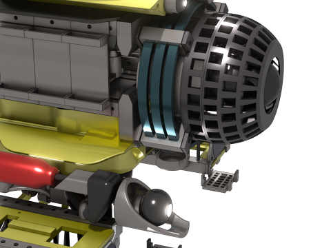 Plateforme robotique sous-marine intelligente 3D Модель