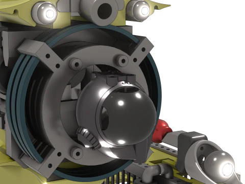 Plateforme robotique sous-marine intelligente 3D Model