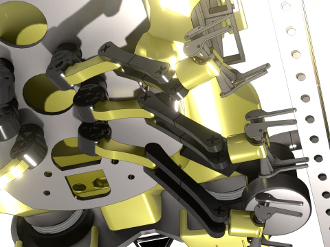 Plateforme robotique sous-marine intelligente 3D Model