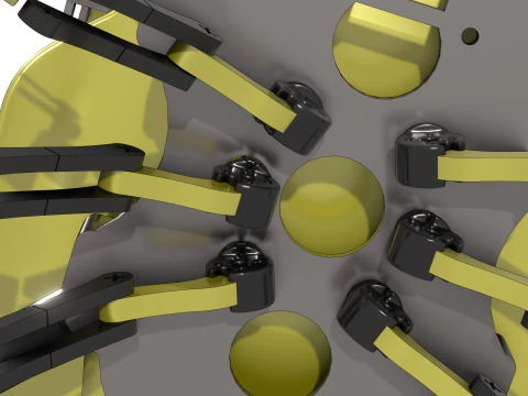 Plateforme robotique sous-marine intelligente 3D Model