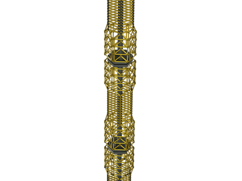 Cyber Grue 360 Modle 3D Futuriste de Construction Assiste par IA 3D Model
