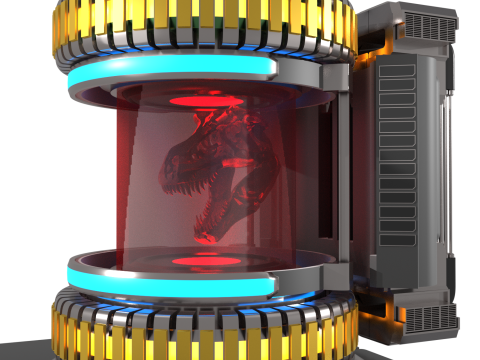 DINO-LAB Un Laboratoire Futuriste de Synthse Artificielle Modèle 3D