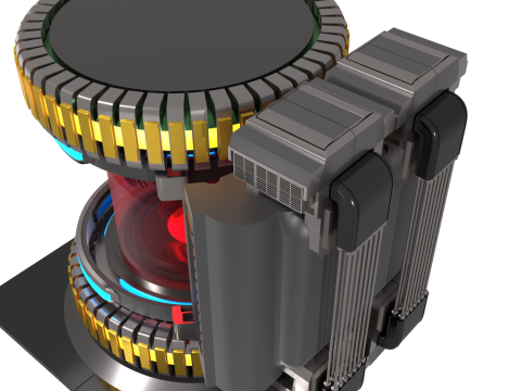 DINO-LAB Un Laboratoire Futuriste de Synthse Artificielle Modèle 3D