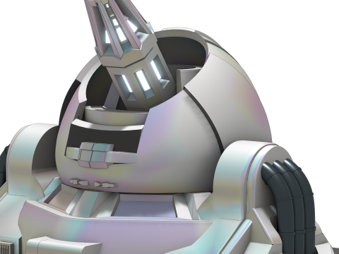 ION Defense Turret Canon Ions Haute nergie pour Univers Sci-Fi 3D Модель