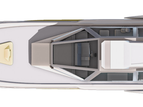Celestialis Luxury Yacht Futuriste 3D Model