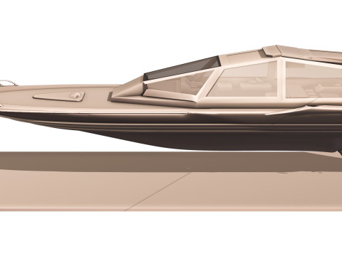 Celestialis Luxury Yacht Futuriste 3D Model