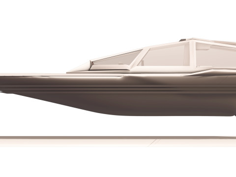 Celestialis Luxury Yacht Futuriste 3D Model